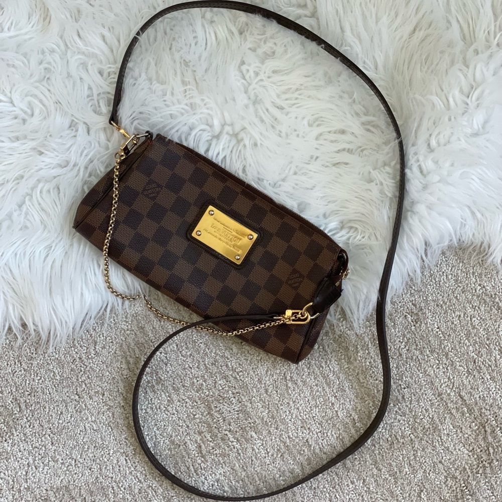 Louis Vuitton Damier Ebene Eva clutch